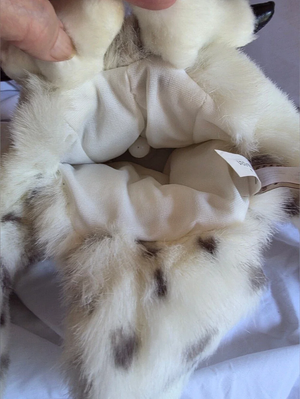Folkmanis Puppet Snowy Owl Full Swivel Head Stuffed Toy Plush Animal Doll